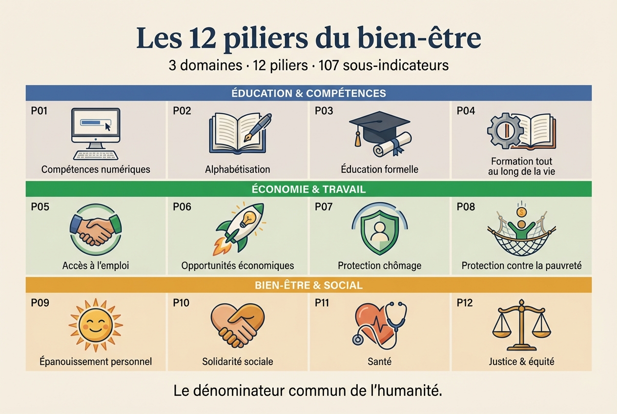 Les 12 Piliers du Bonheur