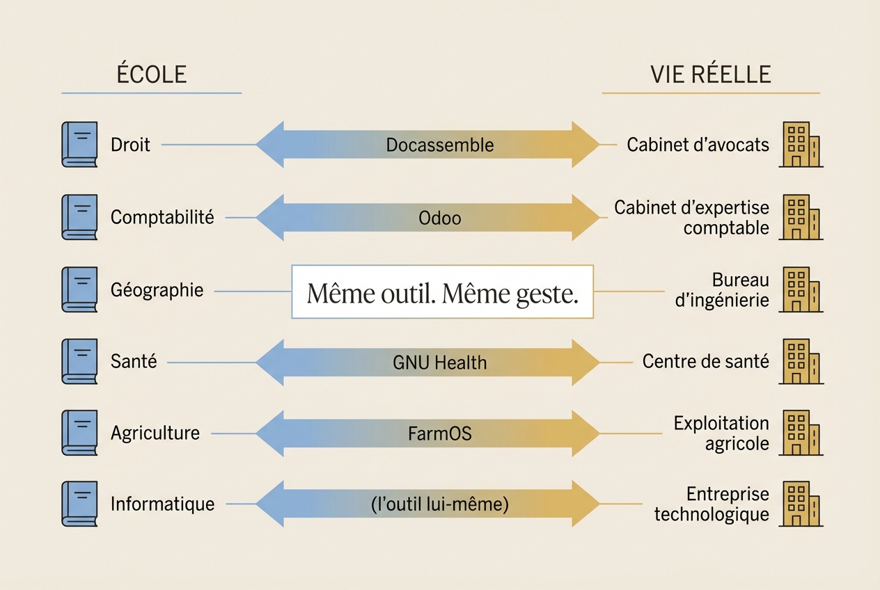 La convergence matière / outil