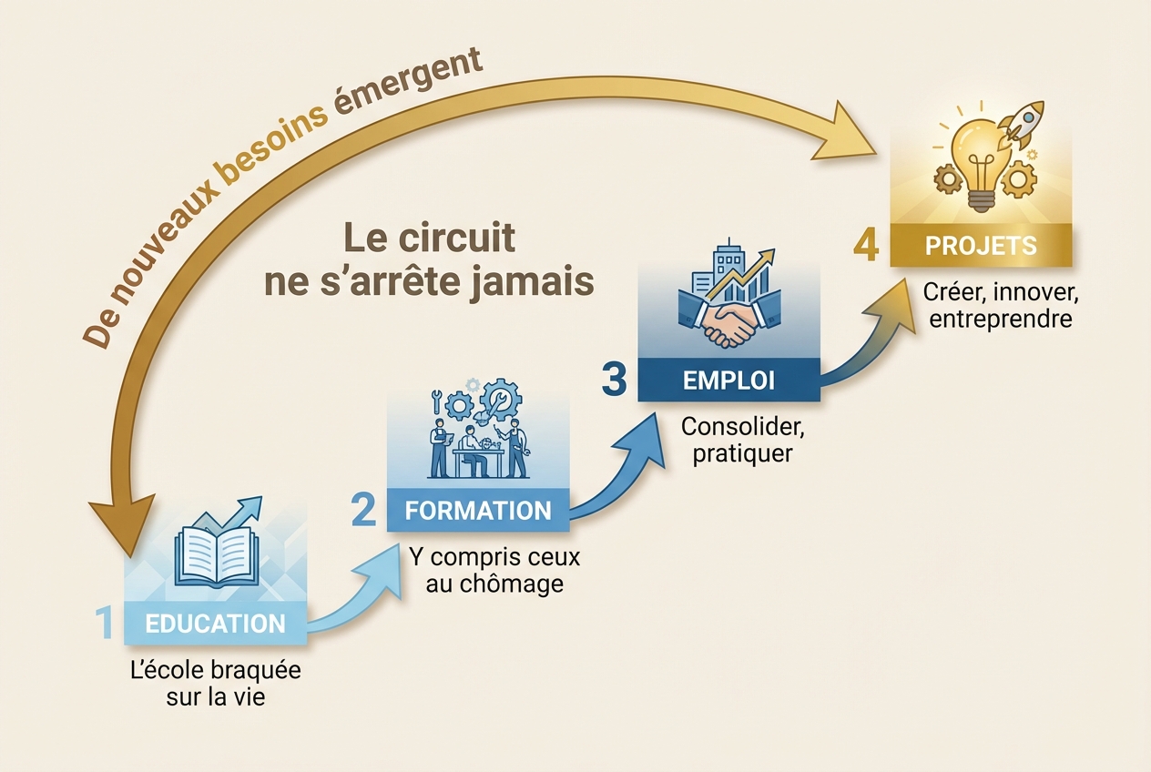 Le plein emploi commence à l'école