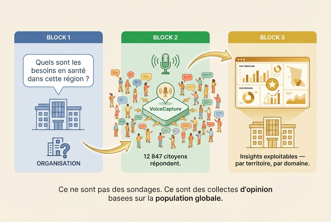 Les organisations et VoiceCapture